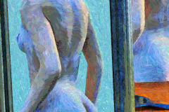 Night Stand Nude: Blue